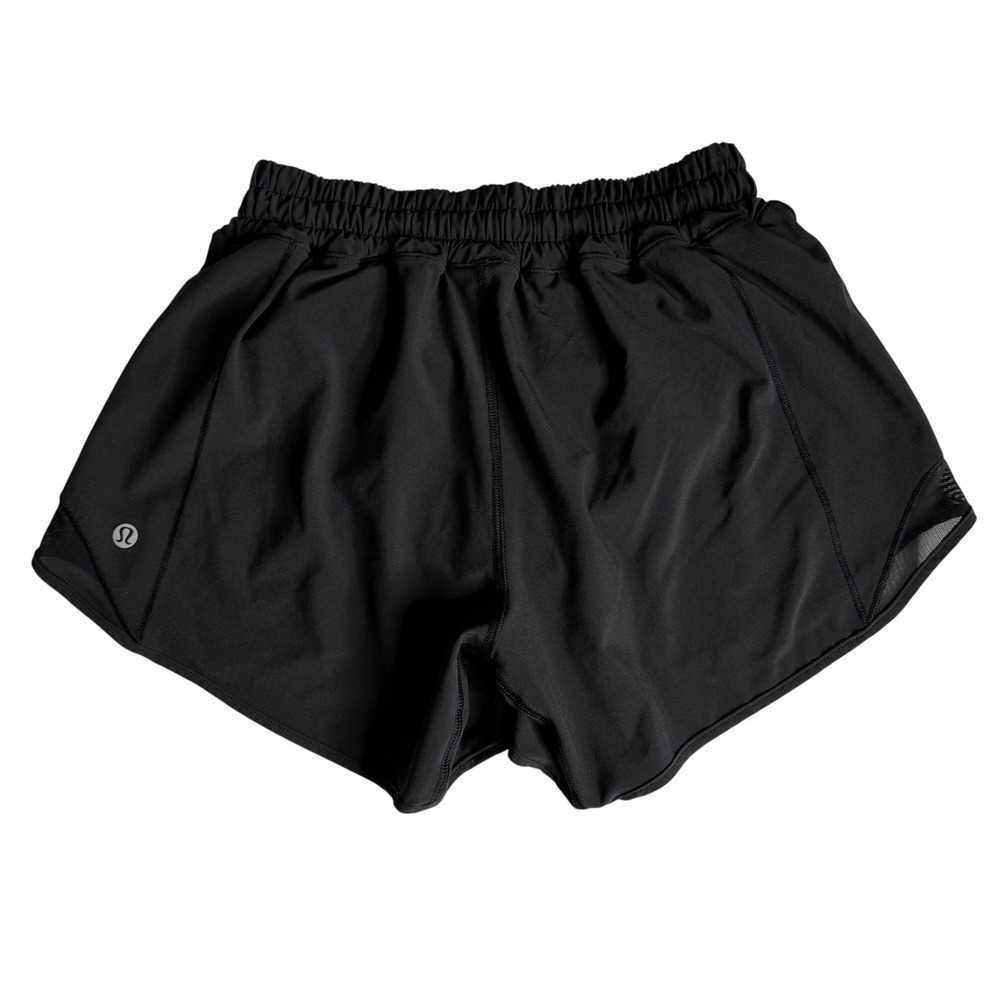 Lululemon Hotty Hot Low Rise Lined Shorts 4 Black Womens Size 4 Running Training